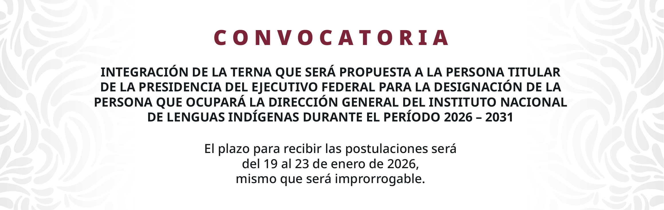 Convocatoria Terna Dirección General español
