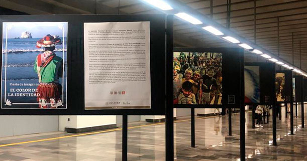 El Inali y el Sistema de Transporte Colectivo Metro inauguraron la exposición fotográfica “Fiesta de imágenes, el color de la identidad”
