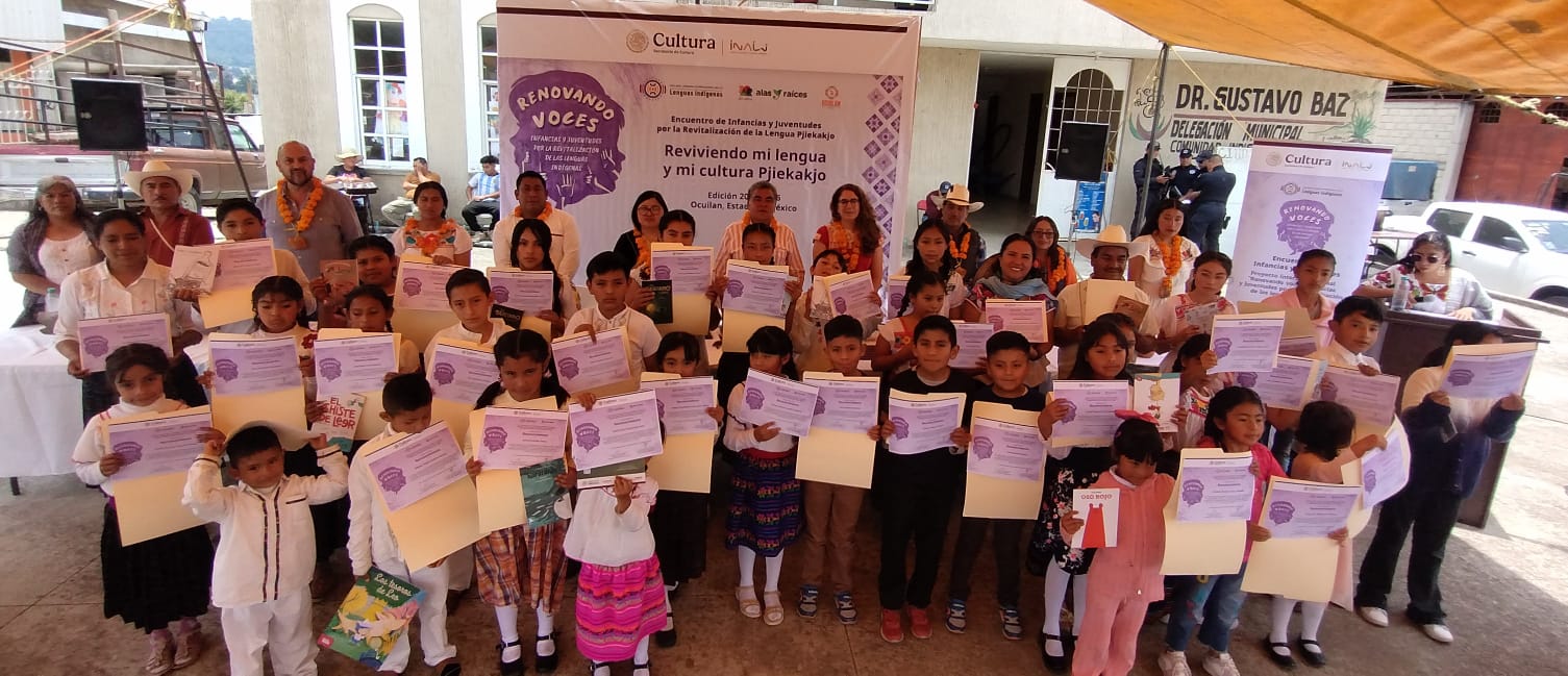 INFANCIAS Y JUVENTUDES TRABAJAN LA REVITALIZACIÓN DE LA LENGUA PJIEKAKJO CON EL ACOMPAÑAMIENTO DEL INALI Y ALAS Y RAÍCES